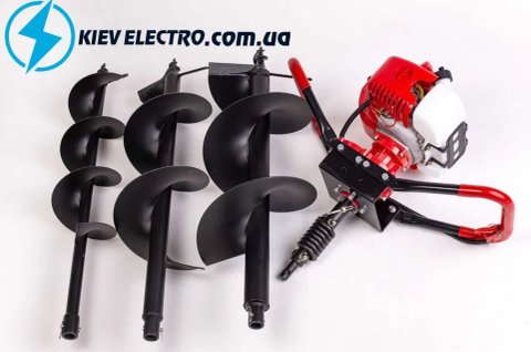 Мотобур Бензобур LEX GD520 5200 Вт. +3 шнека, 15/20/25 см (ПОЛЬША)