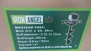 Мотобур Iron Angel MD3353 PROFI бур 15;20;25;30см Х 100см Голандія — фото 5