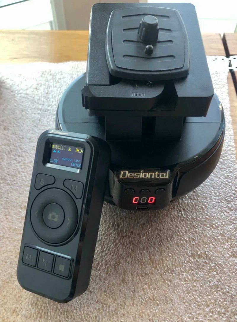 Моторизованный поворотный штатив Desiontal YT-1200 для камер и смартфонов, дист упр — фото 4