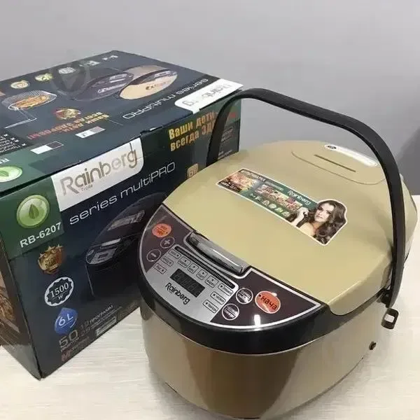 Мультиварка Rainberg RB-6207 1500W, 12 програм, 6L. Мультиварка тефлонова с фритюрницею — фото 2