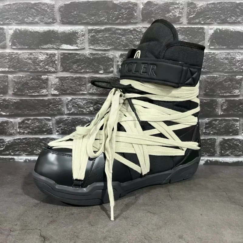 Мунбуты рик овенс,в колобараций монклер Rick Owens x Moncler Amber Megalace Boots — фото 2
