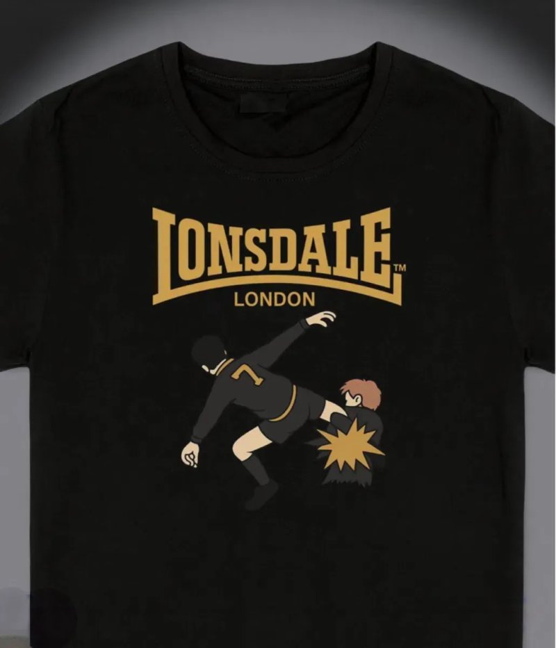 Мужская футболка Lonsdale London Casual logo унисекс лонсдейл паутина — фото 4