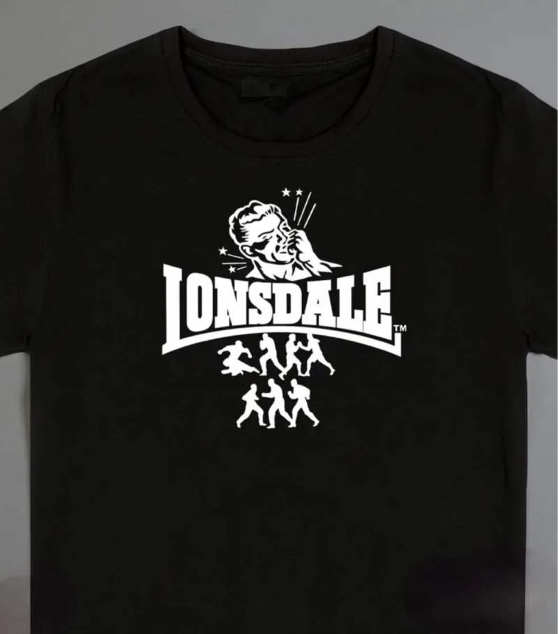 Мужская футболка Lonsdale London Casual logo унисекс лонсдейл паутина — фото 5