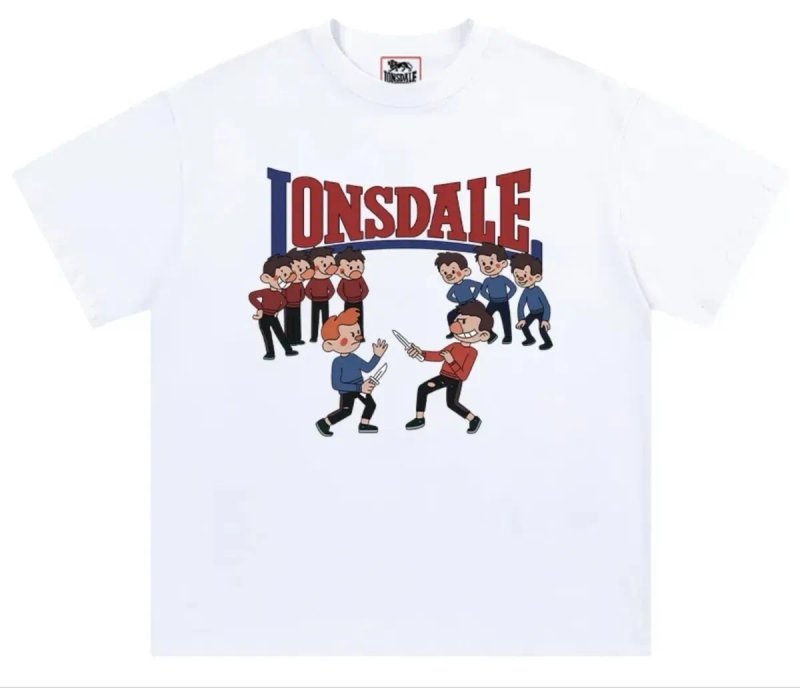 Мужская футболка Lonsdale London Casual logo унисекс лонсдейл паутина — фото 7