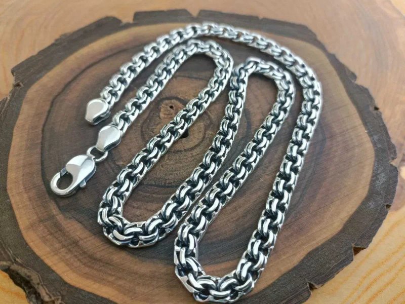 Мужская Серебряная цепочка Бисмарк 925 пробы. Срібний ланцюг Бісмарк — фото 4
