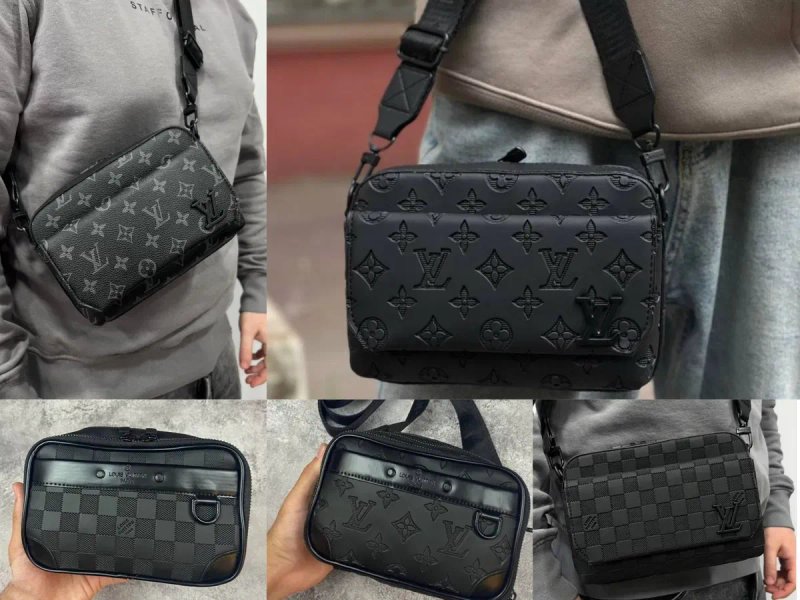 Мужская сумка LV через плечо Louis Vuitton мессенджер Луи Витон | Чоловіча сумка через плече Луі Вітон барсетка на подарунок — фото 2