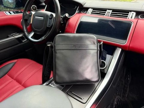 Мужская сумка на через плече  с натуральной кожи Coach чоловіча сумка