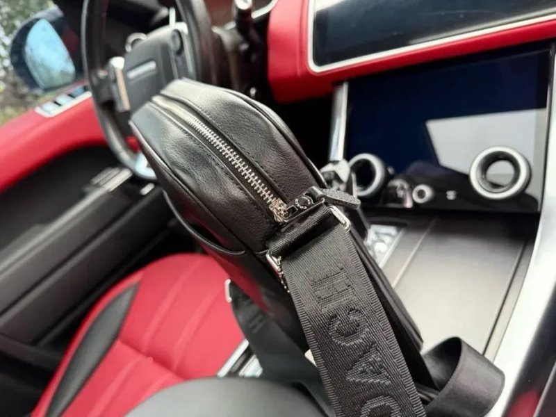 Мужская сумка на через плече  с натуральной кожи Coach чоловіча сумка — фото 8