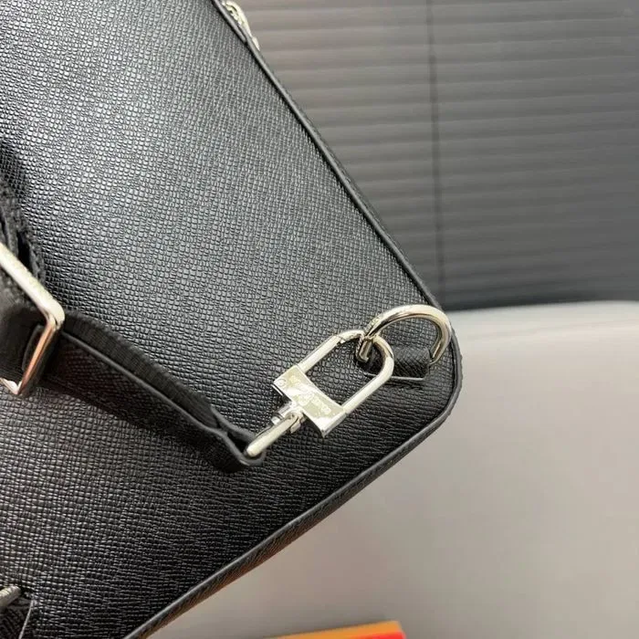 Мужская сумка слинг Louis Vuitton  черная сумка слінг луі вітон купить — фото 3