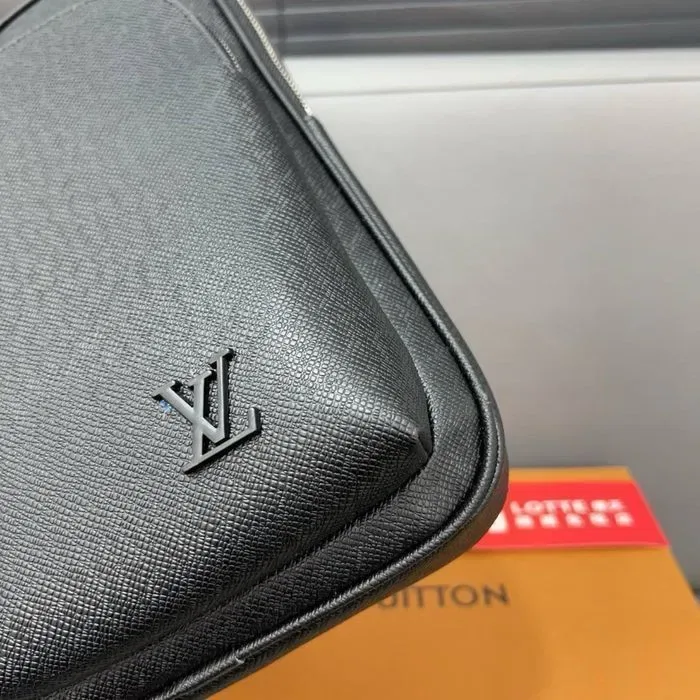 Мужская сумка слинг Louis Vuitton  черная сумка слінг луі вітон купить — фото 7