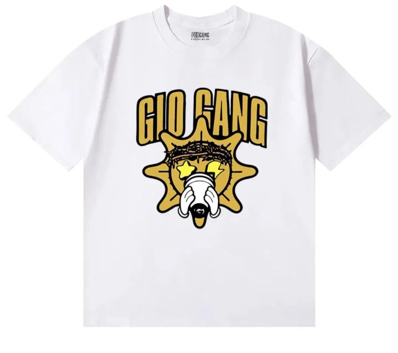 Мужские футболки Glo Gang Logo унисекс гло гэнг тишка черная белая — фото 8