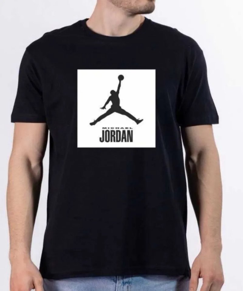 Мужские футболки Jordan Air кеды Джордан черная белая обувь шорты — фото 4