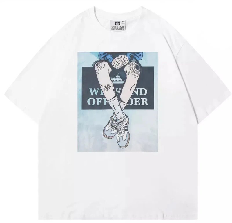 Мужские футболки Weekend Offender ACAB 1312 Ultras Casual черные белые — фото 4
