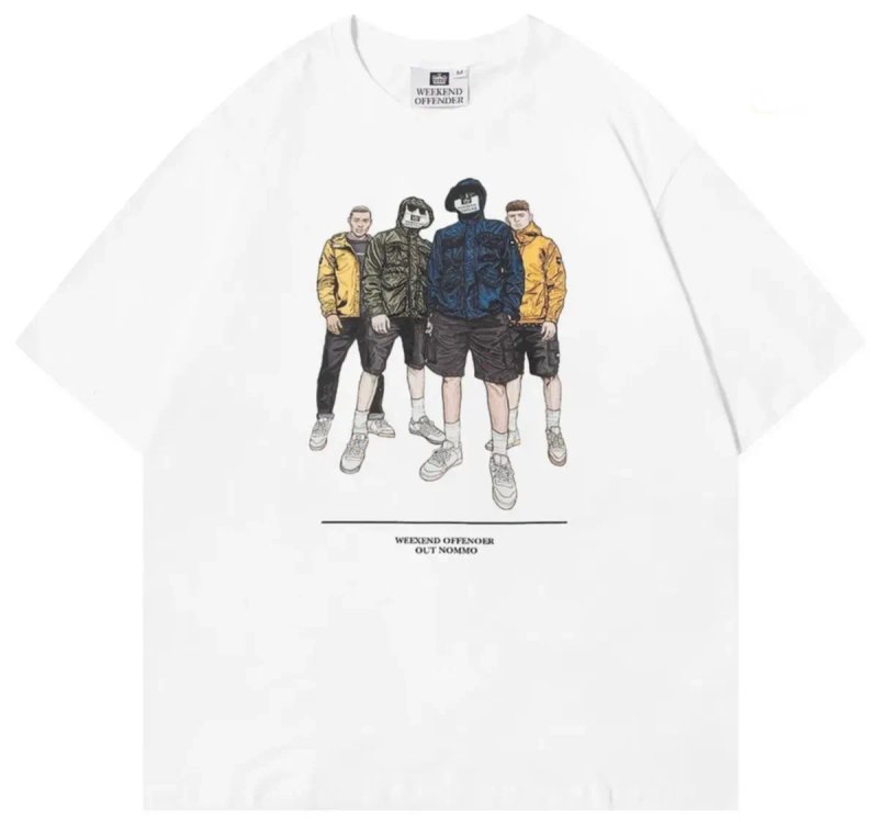 Мужские футболки Weekend Offender ACAB 1312 Ultras Casual черные белые — фото 7