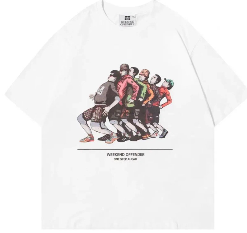 Мужские футболки Weekend Offender ACAB 1312 Ultras Casual черные белые — фото 8