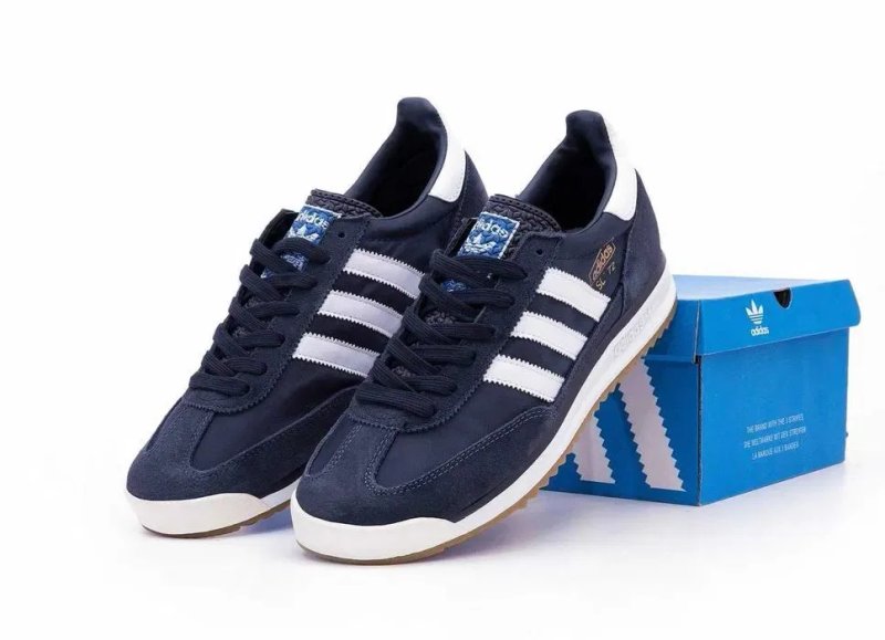 Мужские кроссовки Adidas SL 72 Blue&White Premium. 40-45 — фото 2
