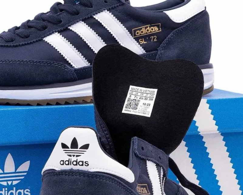 Мужские кроссовки Adidas SL 72 Blue&White Premium. 40-45 — фото 3