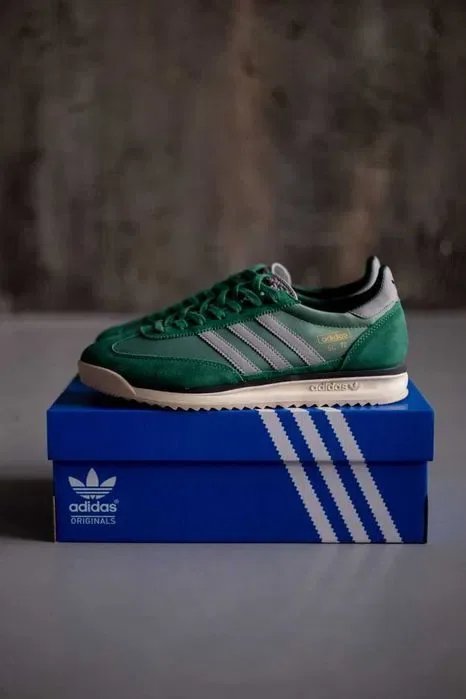 Мужские кроссовки Adidas SL 72 Green/White. Размеры 40-45