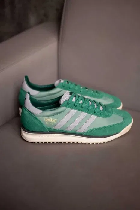 Мужские кроссовки Adidas SL 72 Green/White. Размеры 40-45 — фото 5