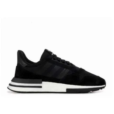 Мужские кроссовки Adidas ZX 500 RM Black/White Premium. 41-45