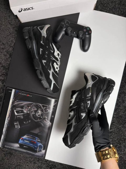 Мужские кроссовки асикс гель ник ASICS Gel-NYC GTX Black Metallic [41-46]