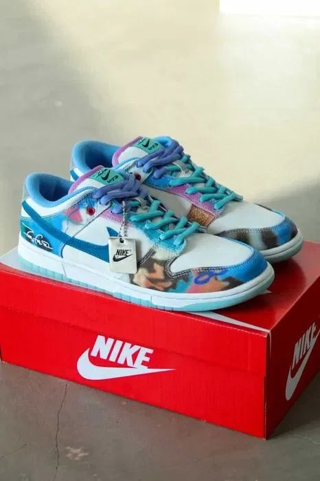 Мужские кроссовки Futura x Nike SB Dunk Low. Размеры 40-45