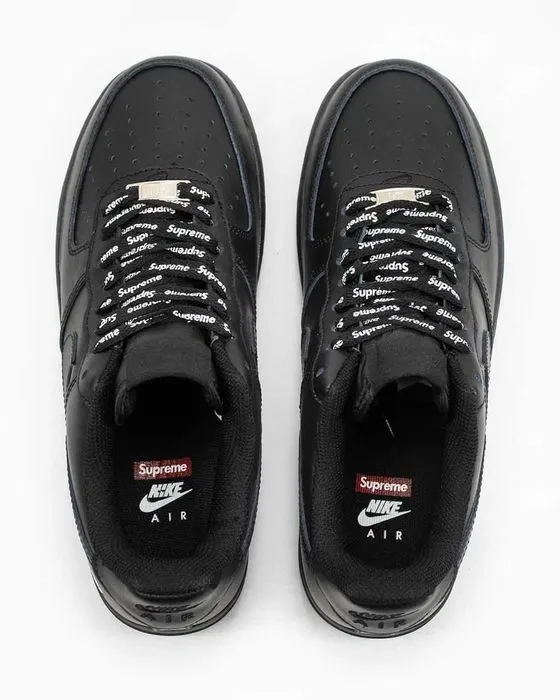 Мужские кроссовки Nike Air Force 1 '07 Supreme "Black" 40-45 — фото 3