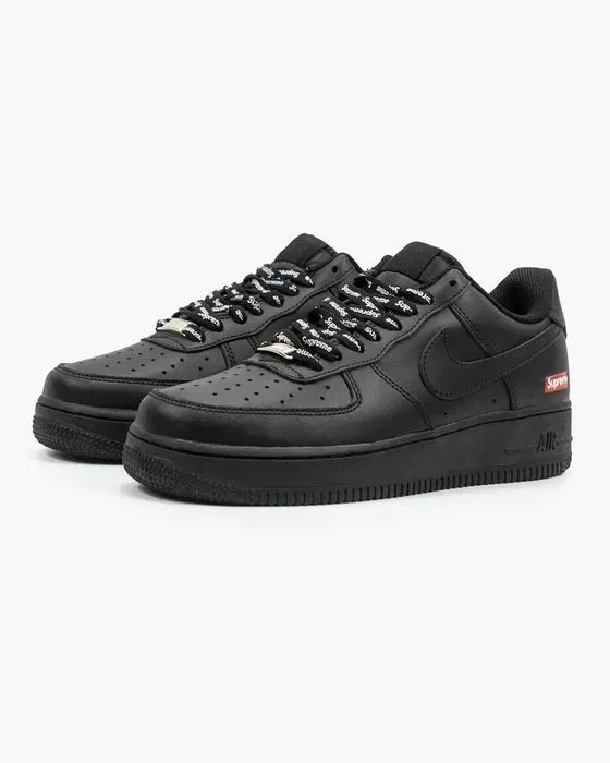 Мужские кроссовки Nike Air Force 1 '07 Supreme "Black" 40-45 — фото 4