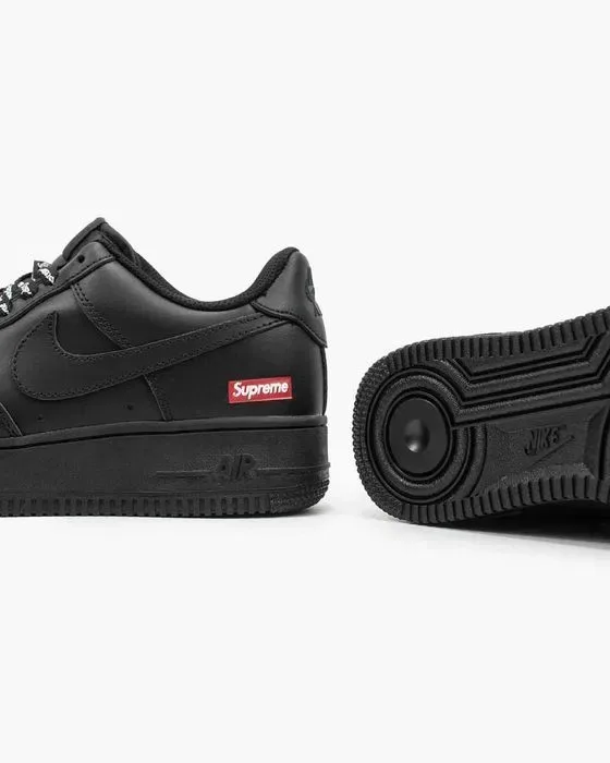Мужские кроссовки Nike Air Force 1 '07 Supreme "Black" 40-45 — фото 5
