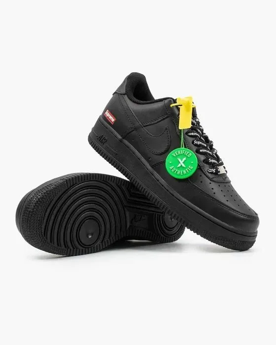 Мужские кроссовки Nike Air Force 1 '07 Supreme "Black" 40-45 — фото 8