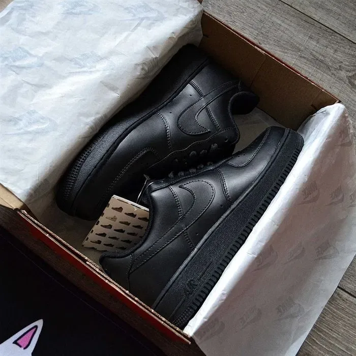 Мужские кроссовки Nike Air Force 1 Low 'Black' Размеры 40-45 — фото 2