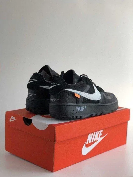 Мужские кроссовки Nike Air Force 1 Low Off-White Black. 40-45 — фото 5