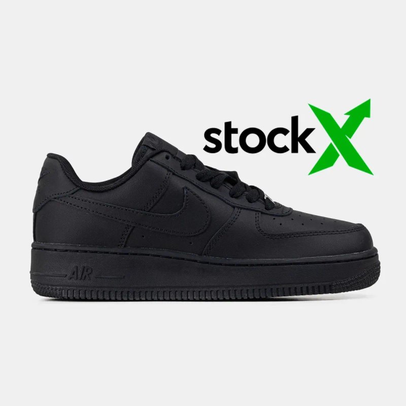 Мужские кроссовки Nike Air Force "Black" art1625. Размеры 40-45 — фото 3