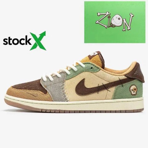 Мужские кроссовки Nike Air Jordan 1 x Zion Williamson Voodoo. 40-45