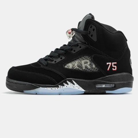 Мужские кроссовки Nike Air Jordan 5 x PSG Black. 40-45
