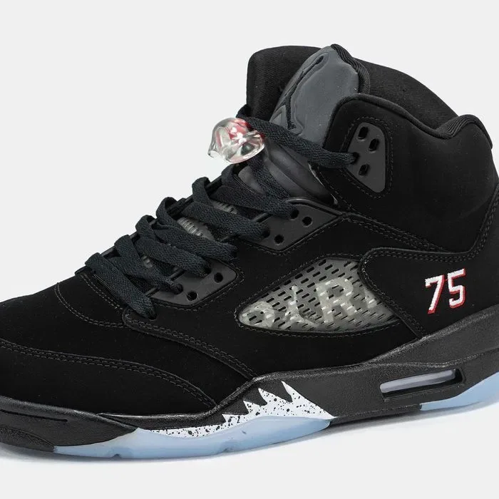 Мужские кроссовки Nike Air Jordan 5 x PSG Black. 40-45 — фото 4