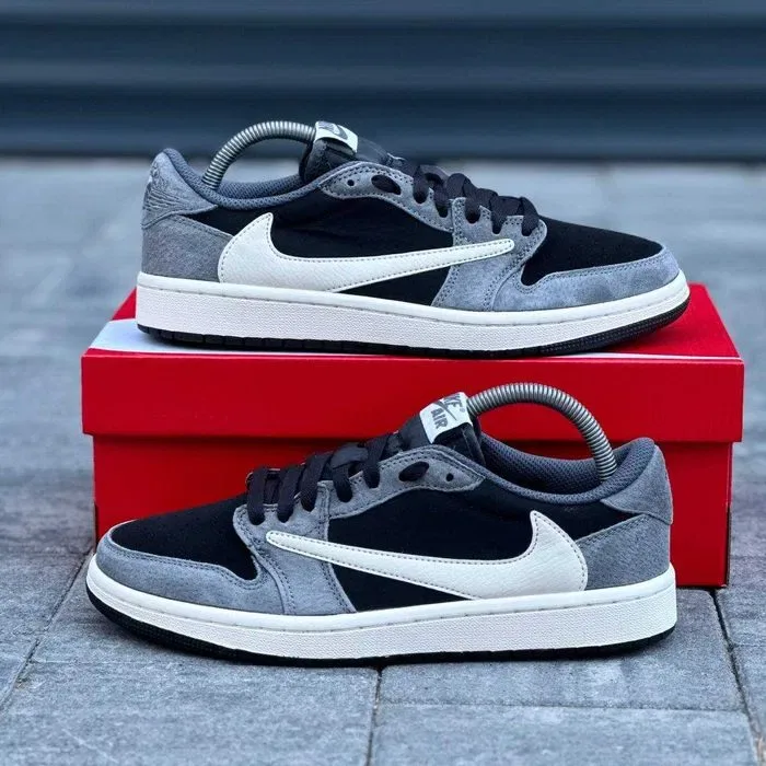 Мужские кроссовки Nike Air Jordan Retro 1 Low "Flagment Travis Scott" — фото 7