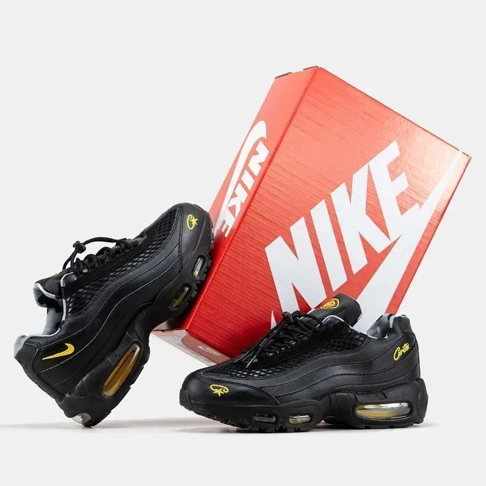 Мужские кроссовки Nike Air Max 95 Corteiz "Black/Tour Yellow" 41-45 — фото 3