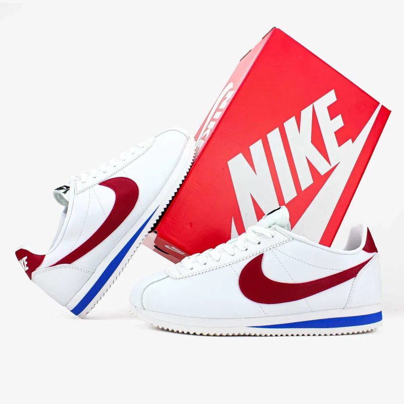 Мужские кроссовки Nike Cortez Basic Leather "Forrest Gump" 41-45 — фото 3