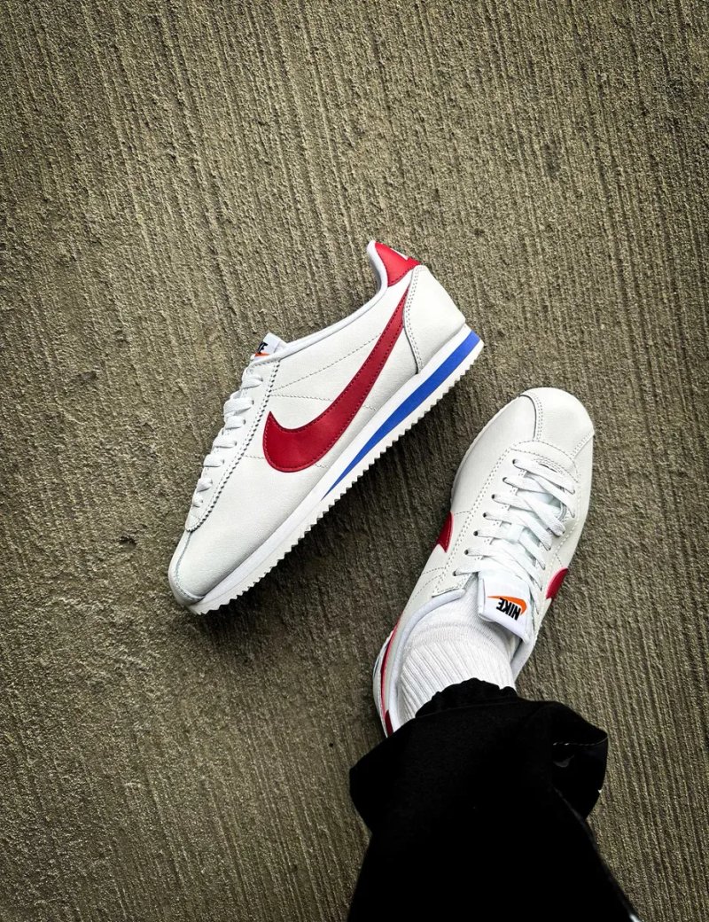 Мужские кроссовки Nike Cortez Basic Leather "Forrest Gump" 41-45 — фото 5
