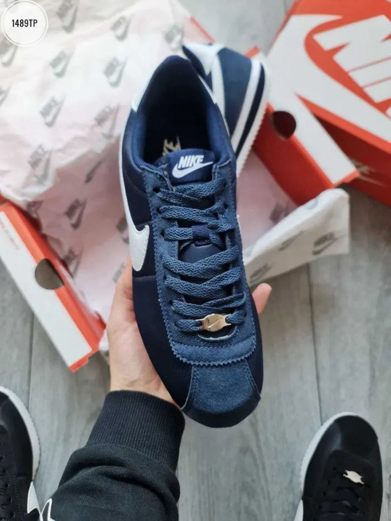 Мужские кроссовки Nike Cortez Blue Premium. 41-45 — фото 3