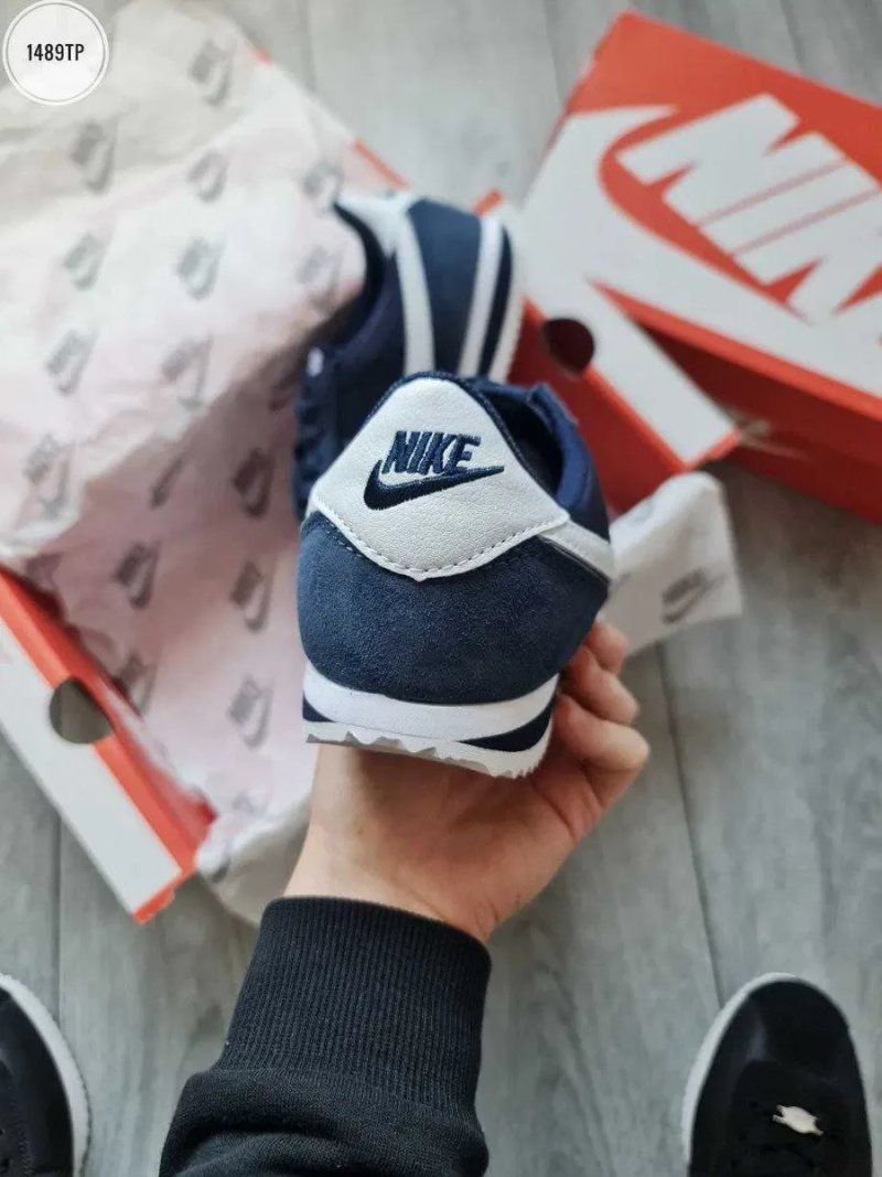 Мужские кроссовки Nike Cortez Blue Premium. 41-45 — фото 5