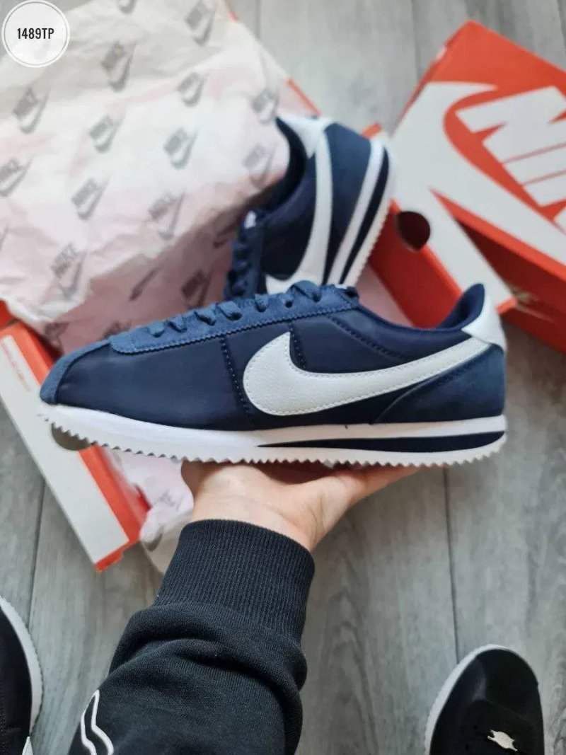 Мужские кроссовки Nike Cortez Blue Premium. 41-45 — фото 7