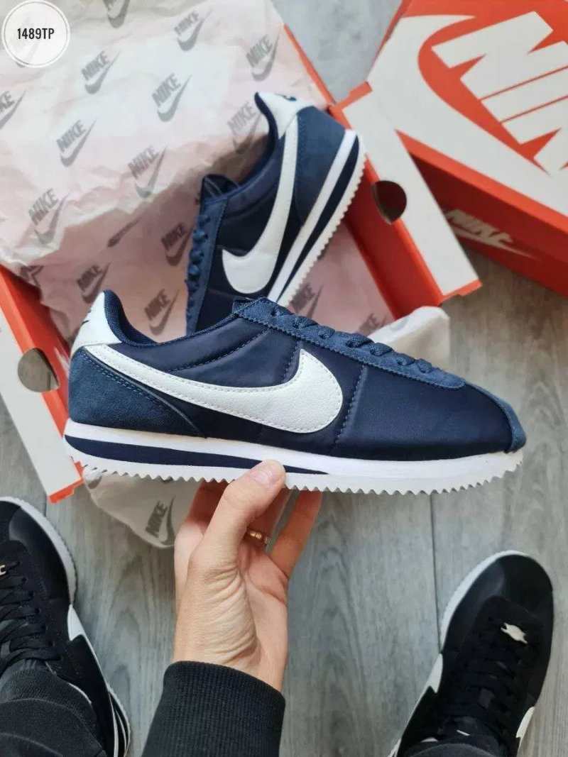 Мужские кроссовки Nike Cortez Blue Premium. 41-45 — фото 8