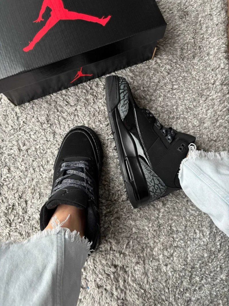Мужские кроссовки Nike Jordan 3 "Black Cat 2063" Размеры 40-45 — фото 4