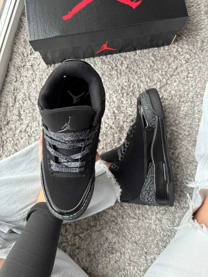 Мужские кроссовки Nike Jordan 3 "Black Cat 2063" Размеры 40-45 — фото 5