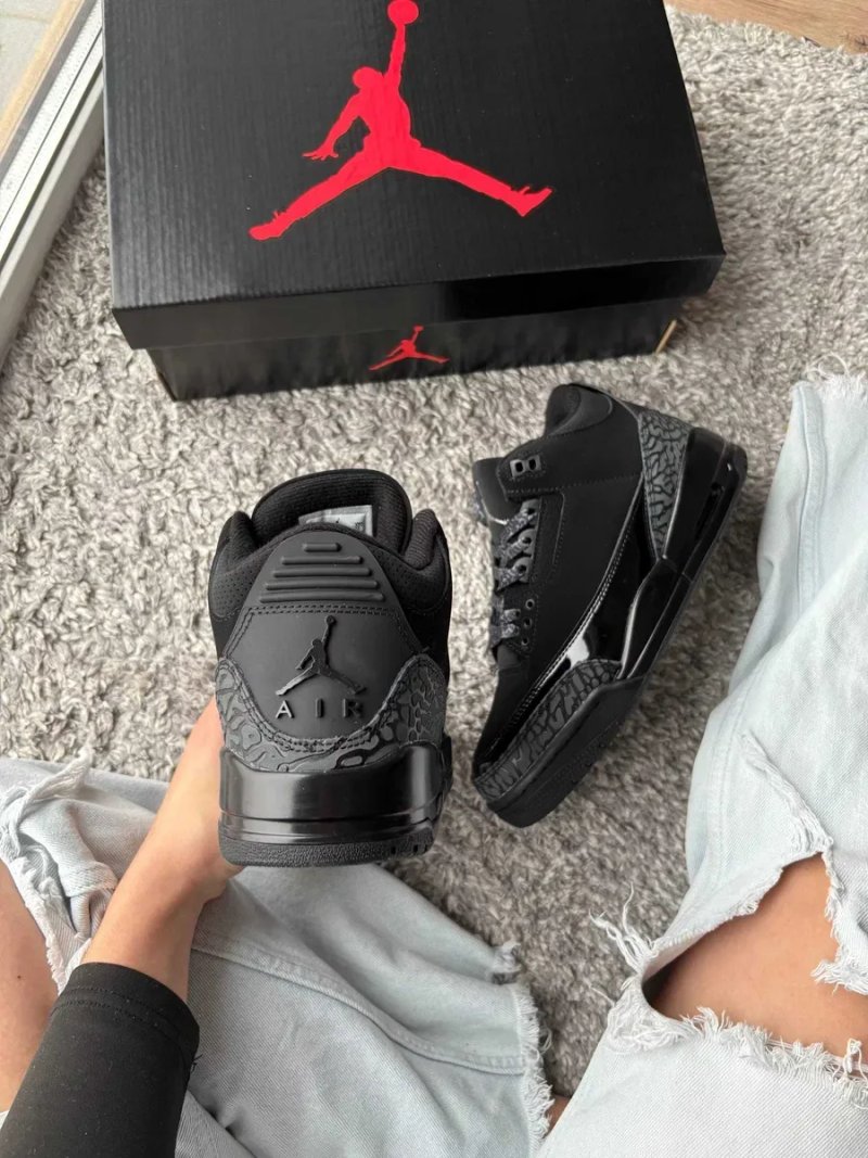 Мужские кроссовки Nike Jordan 3 "Black Cat 2063" Размеры 40-45 — фото 6