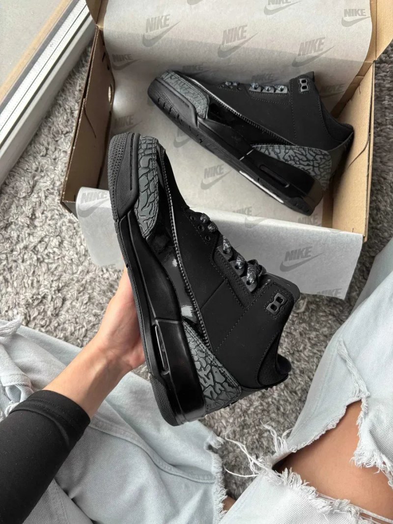 Мужские кроссовки Nike Jordan 3 "Black Cat 2063" Размеры 40-45 — фото 8