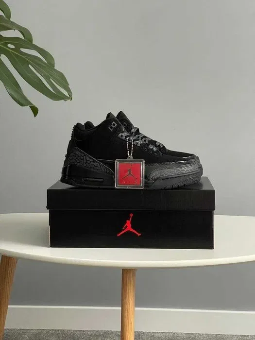 Мужские кроссовки Nike Jordan 3 Retro Black Cat "CT8532-001" 40-45 — фото 2