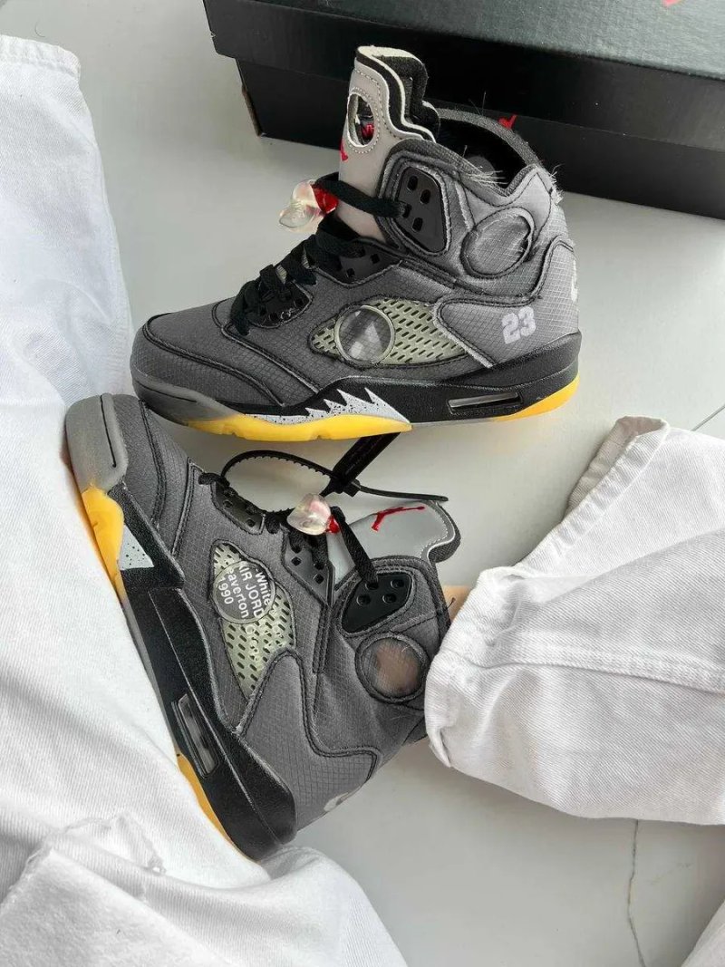 Мужские кроссовки Nike Jordan 5 Retro "Off-White Muslin" 40-45 — фото 4